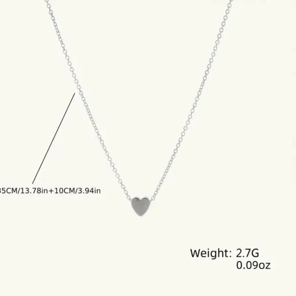 5/$30 Dainty Heart Necklace - Picture 4 of 4